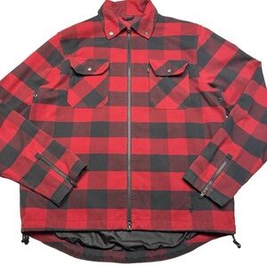 Chrome Industries Ike Windshirt Buffalo Check Commuter Light Jacket Biking XL